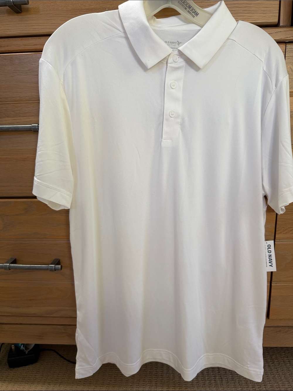 Old Navy Men's White Performance Polo